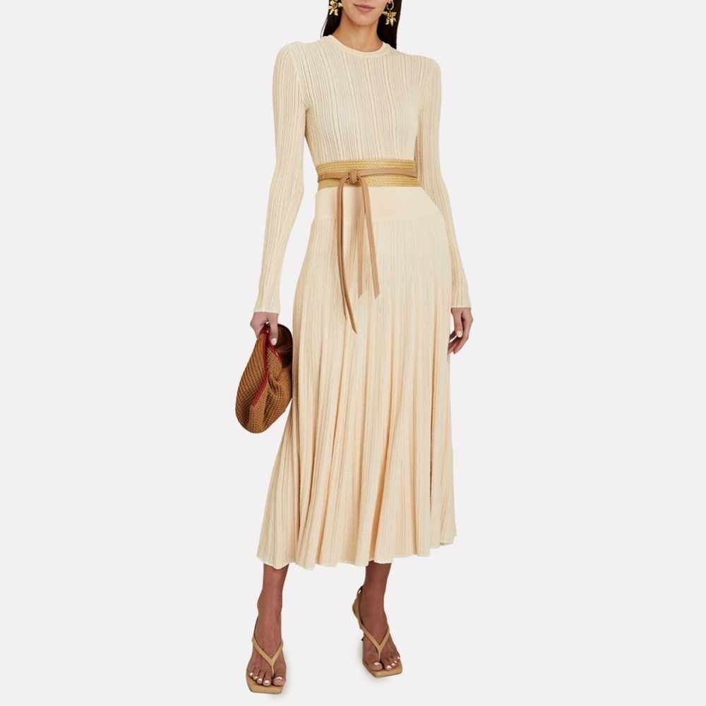 Ulla Johnson Kiera Textured Rib Knit Midi Skirt - Picture 2 of 10
